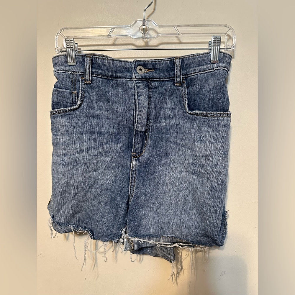 Pilcro and the‎ Letterpress Shorts Womens Size 27 Medium Washed Paperbag Denim
